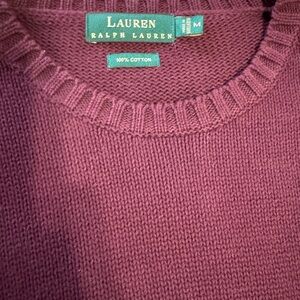 Lauren Ralph Lauren Plum Knit Sweater